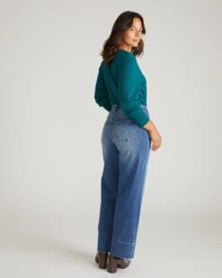 Claudia High Rise Stretch Jeans - Anzio Blue 11 Claudia High Rise Stretch Jeans - Anzio Blue -UNIVERSAL STANDARD USPA1937B 904 Claudia High Rise Stretch Jeans Anzio Blue 003 061