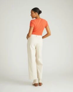 Claudia Ecru High Rise Wide Leg Stretch Jeans -UNIVERSAL STANDARD USPA1937 701Claudia Jeans in Overdyed DenimEcru 003 003