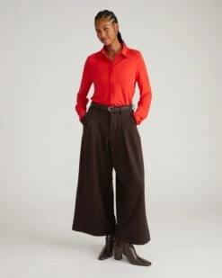 Palais Wide Leg Ponte Pants - Espresso -UNIVERSAL STANDARD USPA1999 808 Palais Wde Leg Ponte Pants Chocolate 001 003 d5bb85c2 6977 4b0c a4fb 77a447c8465f