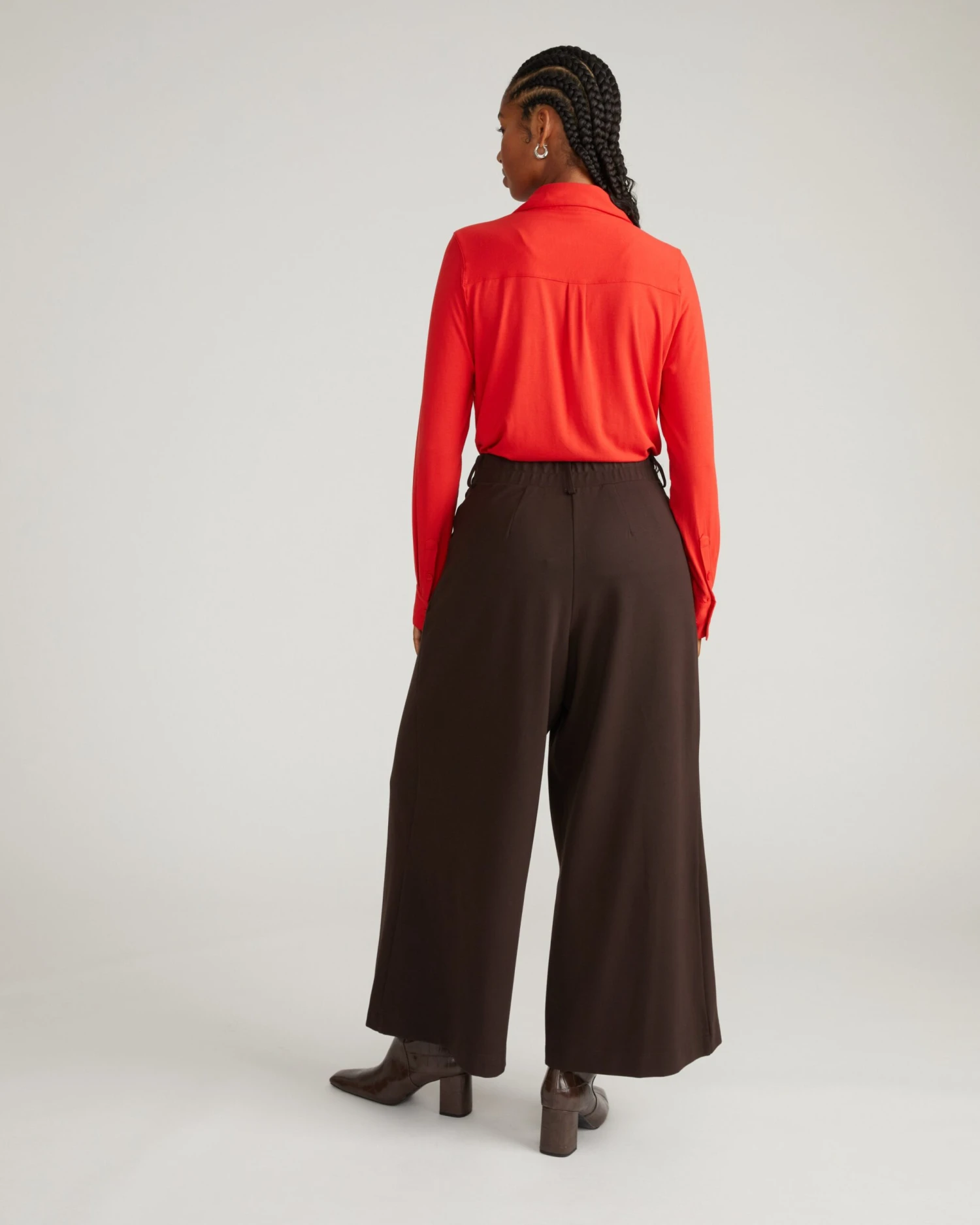 Palais Wide Leg Ponte Pants - Espresso - Image 6