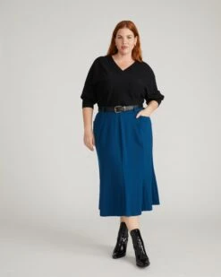 Carla Ponte Skirt - Deep Teal