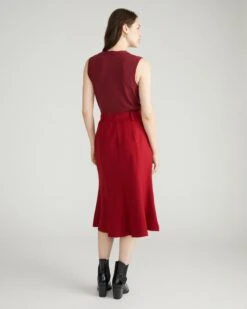 Carla Ponte Skirt - Garnet -UNIVERSAL STANDARD USSK1878 943 Carla Ponte Skirt Garnet 003 820
