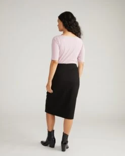 Anya Ponte Skirt - Black 13 Anya Ponte Skirt - Black -UNIVERSAL STANDARD USSK2021 001 Anya Ponte Skirt Black 003 701