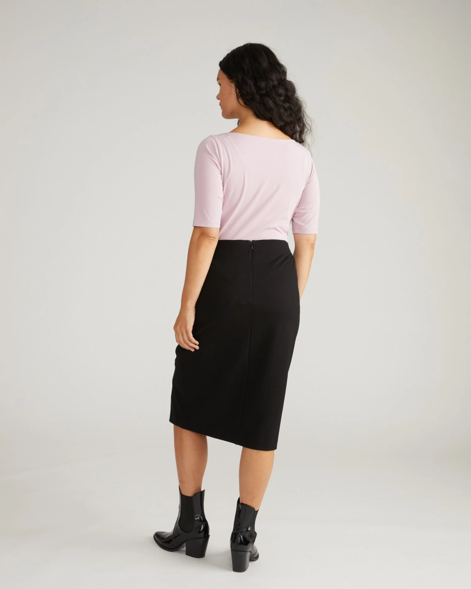 Anya Ponte Skirt - Black 8 Anya Ponte Skirt - Black - Image 6