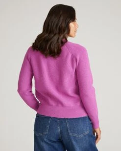 Ultra-Soft Purple Vision Cardigan - Machine Washable Wool Alternative 7 Ultra-Soft Purple Vision Cardigan - Machine Washable Wool Alternative -UNIVERSAL STANDARD USSW1254 942 Better Than Wool Cardigan Purple Vision 003 016