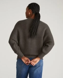Ultra-Soft Graphite Dolman Sweater - Cashmere Feel & Pill-Resistant 9 Ultra-Soft Graphite Dolman Sweater - Cashmere Feel & Pill-Resistant -UNIVERSAL STANDARD USSW1755 733 Better Than Wool Dolman Sweater Graphite 003 039