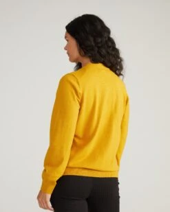 Savvy Fine Knit Cardigan - Mustard Yellow Layering Sweater 7 Savvy Fine Knit Cardigan - Mustard Yellow Layering Sweater -UNIVERSAL STANDARD USSW1756 018 Savvy Fine Knit Cardigan Mustard 003 584