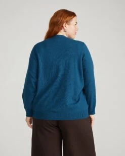 Deep Teal Fine Knit Cardigan - Savvy Elegant Layering Sweater 11 Deep Teal Fine Knit Cardigan - Savvy Elegant Layering Sweater -UNIVERSAL STANDARD USSW1756 926 Savvy Fine Knit Cardigan Deep Teal 003 084