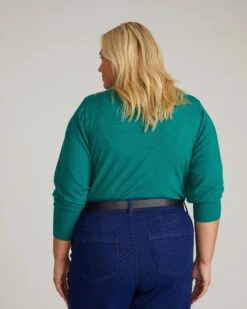 Savvy Fine Knit V Sweater - Green Tourmaline 7 Savvy Fine Knit V Sweater - Green Tourmaline -UNIVERSAL STANDARD USSW1757 676 Savvy Fine Knit V Sweater Botanic 003 003 f6102a98 fc19 485b 8691 da3344e4d8f2