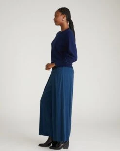 Savvy Fine Knit Crew Sweater in Midnight 6 Savvy Fine Knit Crew Sweater in Midnight -UNIVERSAL STANDARD USSW1767 930 Savvy Fine Knit Crew Sweater Pageant Blue 002 001