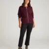 Better-Than-Wool Zip Cardigan - Premium Soft Knit Sweater in Gamay