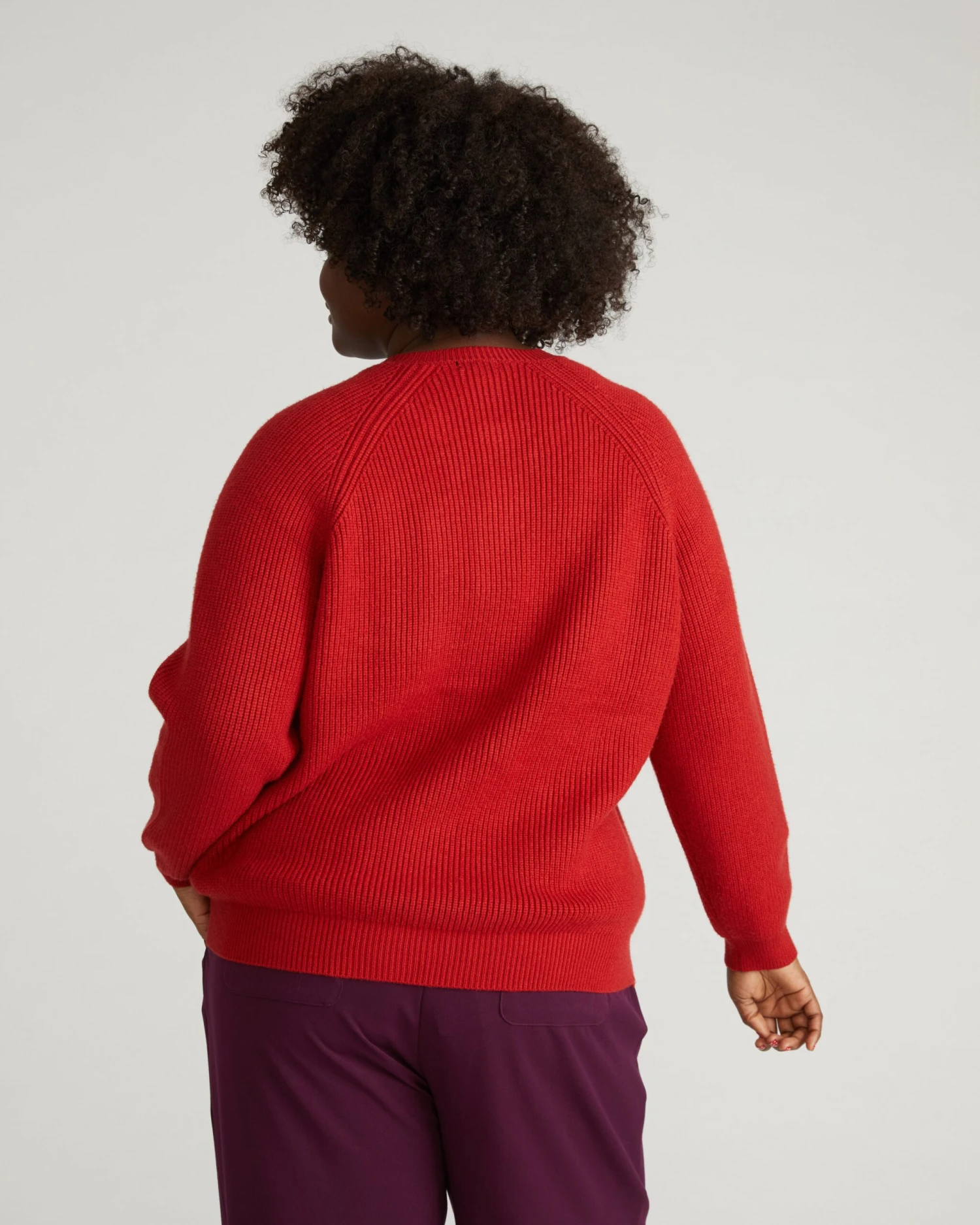 Soft Knit Zip Up Cardigan Sweater - Autumn Red 8 Soft Knit Zip Up Cardigan Sweater - Autumn Red - Image 6