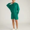 French Terry Pullover Hoodie in Aventurine – Lightweight & Refined Fit -UNIVERSAL STANDARD USTO1135 948 French Terry Pullover Hoodie Aventurine 001 1960