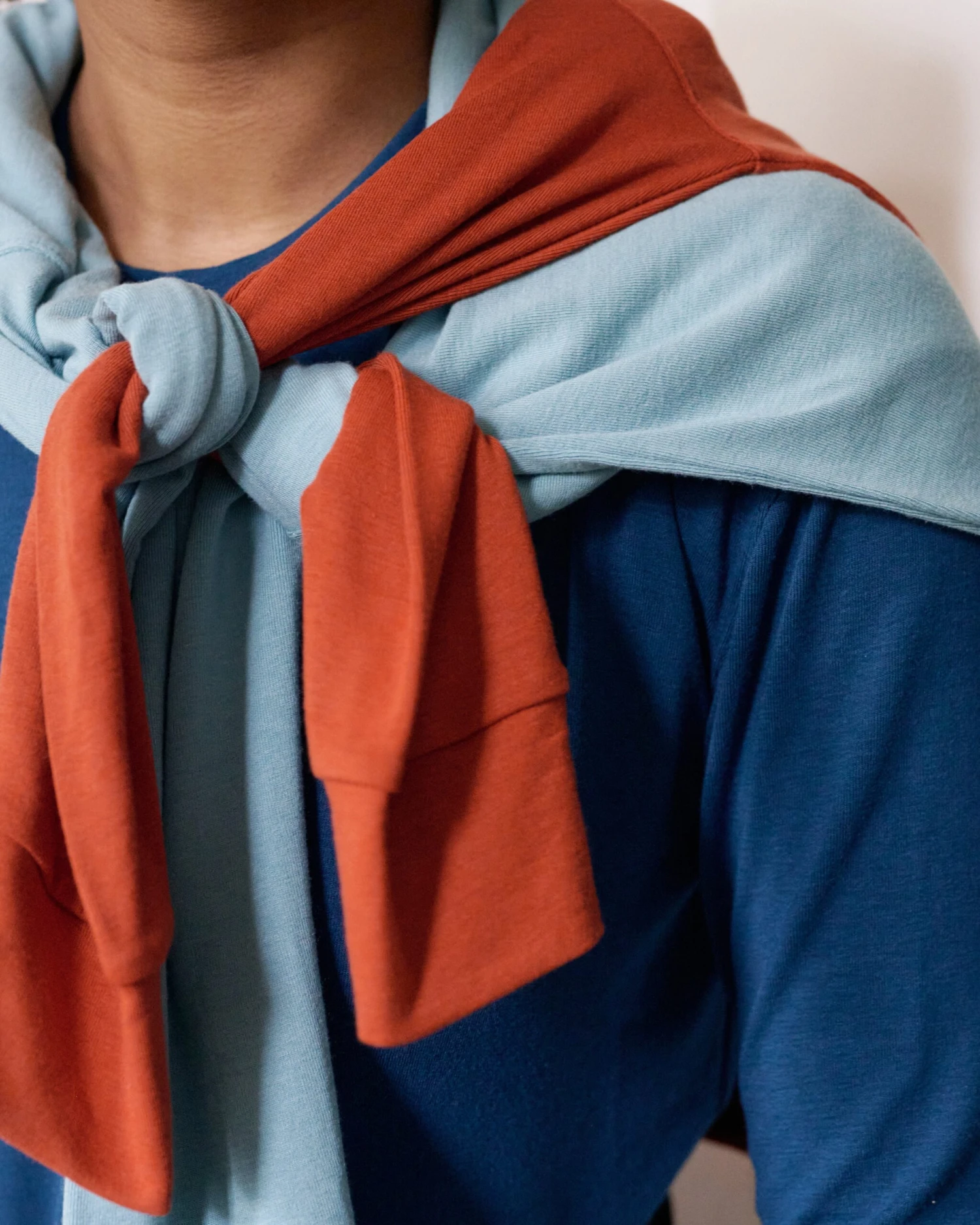 Ribbed Travel Sweatshirt in Warm Russet - Ultimate Comfort Lounge Top 4 Ribbed Travel Sweatshirt in Warm Russet - Ultimate Comfort Lounge Top - Image 2