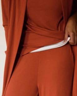 Ribbed Travel Sweatshirt in Warm Russet - Ultimate Comfort Lounge Top 10 Ribbed Travel Sweatshirt in Warm Russet - Ultimate Comfort Lounge Top -UNIVERSAL STANDARD USTO1842 875 3