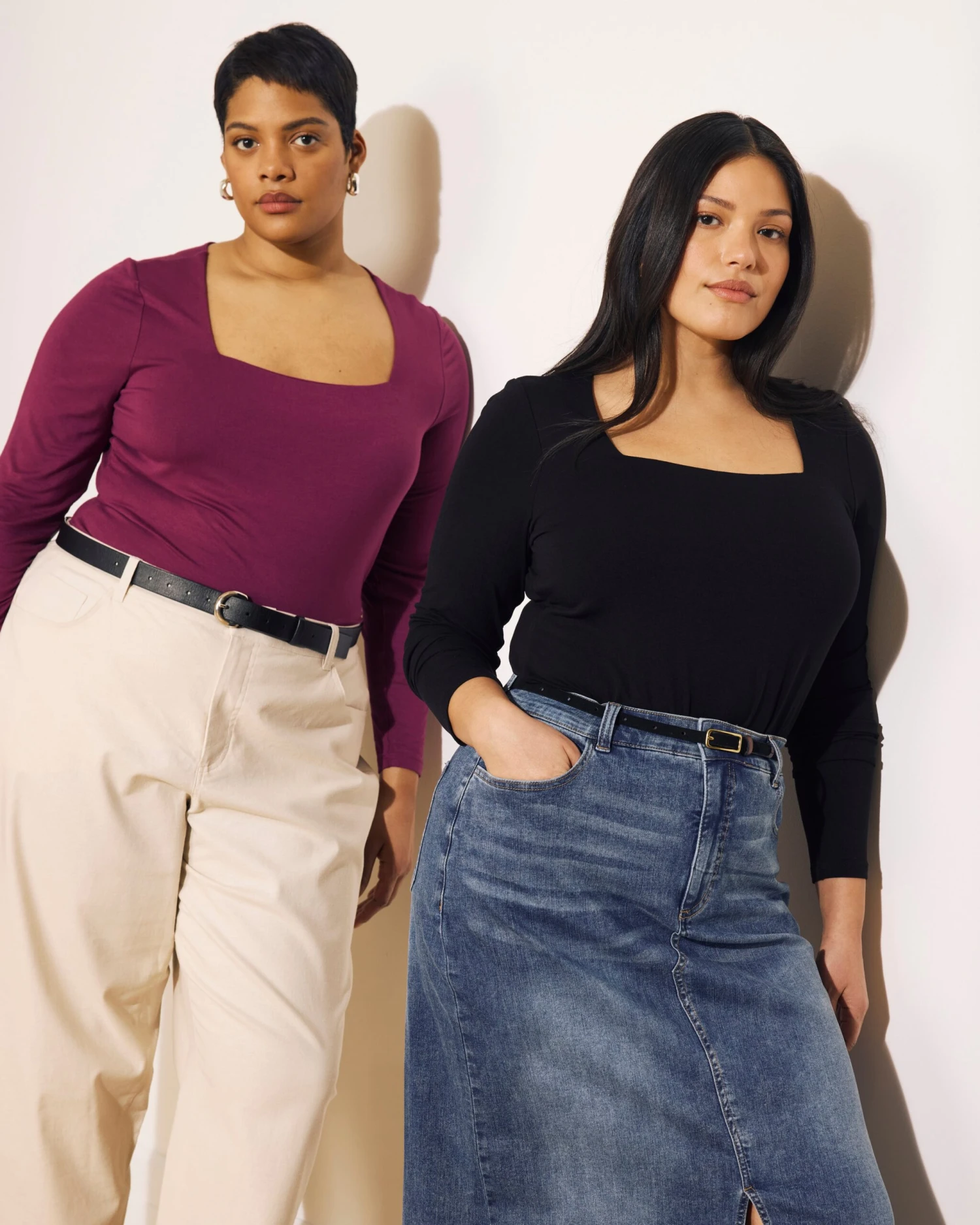 Agatha Square Neck Liquid Jersey Top - Rothko Purple 3 Agatha Square Neck Liquid Jersey Top - Rothko Purple