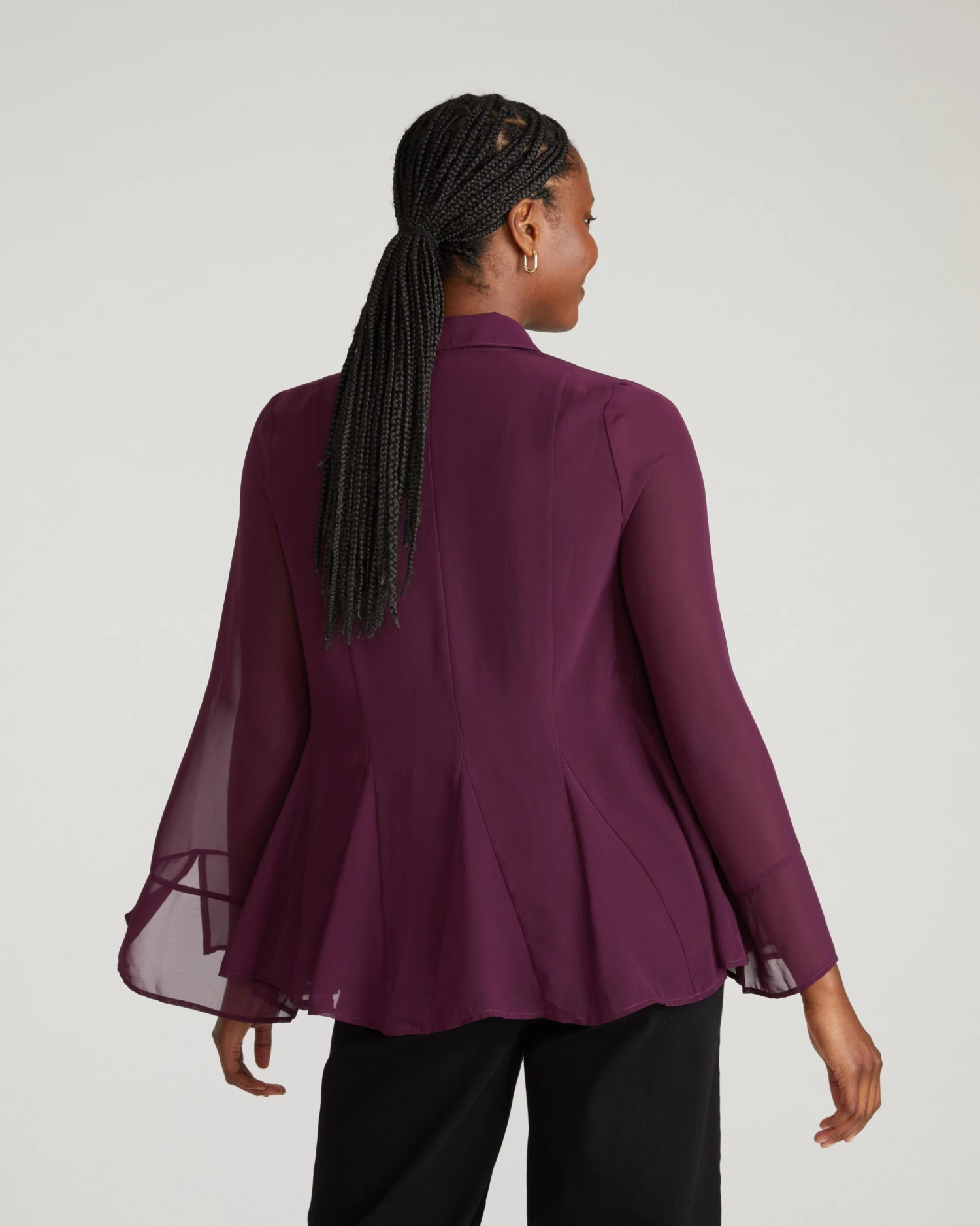 Chiffon Blouse - Gamay Elegant Lightweight Women's Top 10 Chiffon Blouse - Gamay Elegant Lightweight Women's Top - Image 8