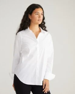 Henning X US Madison Shirt - White 7 Henning X US Madison Shirt - White -UNIVERSAL STANDARD USXHN1546XP 025 Henning X Us Madison Shirt White 003 407