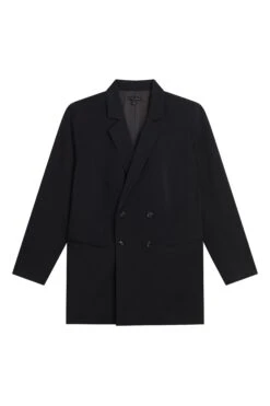 All Day Warren Double Breasted Blazer - Black -UNIVERSAL STANDARD USXHN1549 001 S 11225
