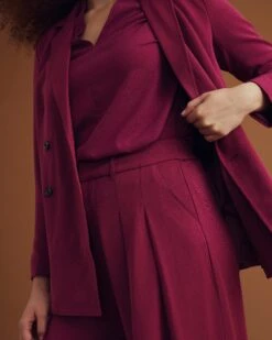 All Day Warren Double Breasted Blazer - Goji Berry -UNIVERSAL STANDARD USXHN1549 752 003