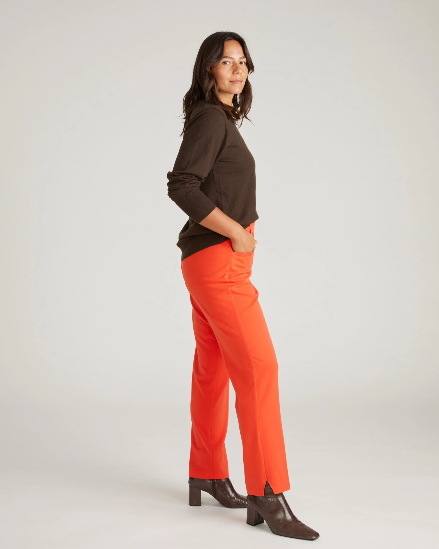 All Day Mercer Tapered Leg Pants - Poppy 4 All Day Mercer Tapered Leg Pants - Poppy - Image 2
