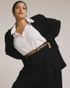 All Day Palais Wide Leg Pants - Black -UNIVERSAL STANDARD US JAN25 EDI SHOT09 068