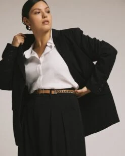 All Day Daria Blazer - Black -UNIVERSAL STANDARD US JAN25 EDI SHOT09 080