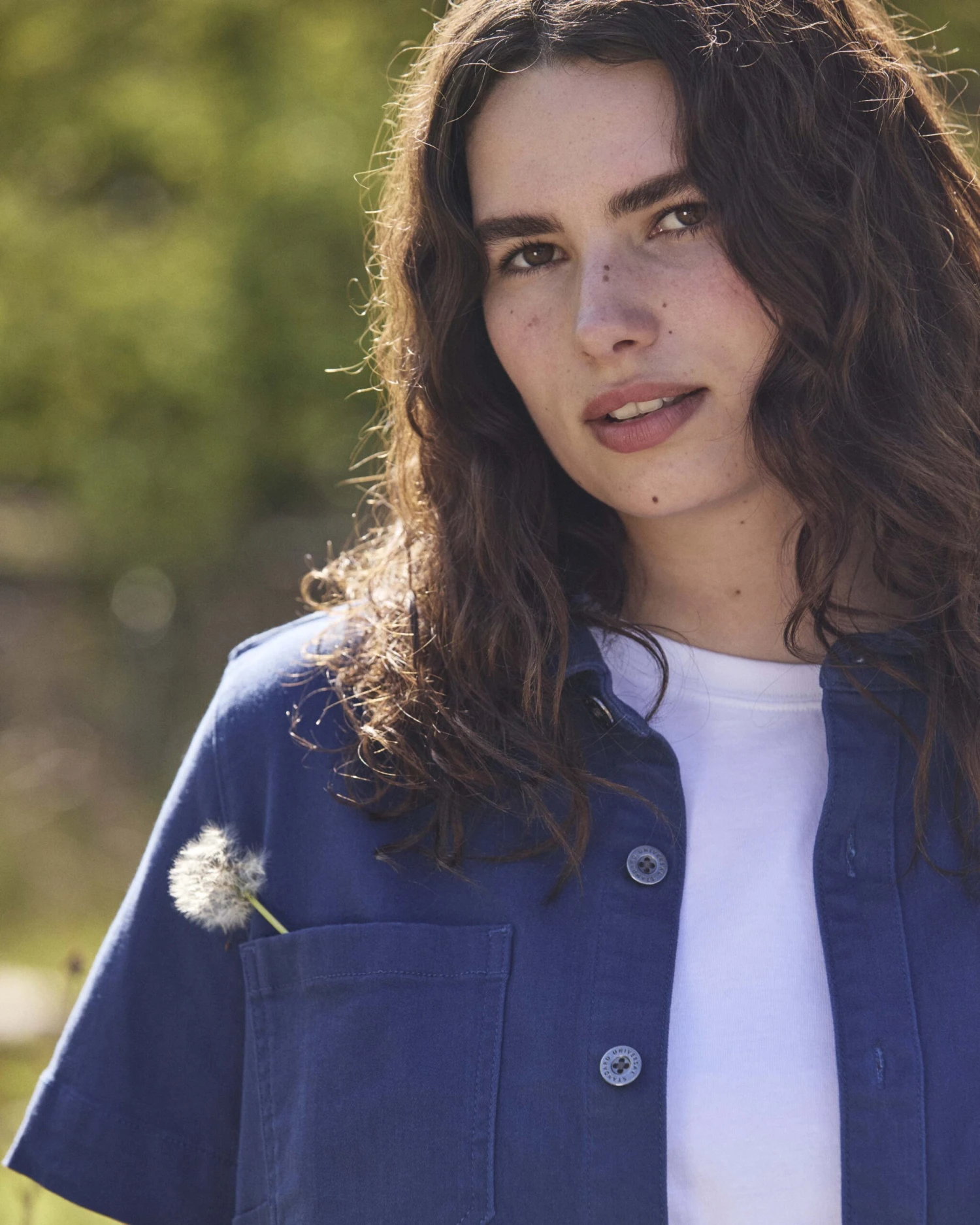 Flynn Short Sleeve Denim Shacket - French Blue 3 Flynn Short Sleeve Denim Shacket - French Blue