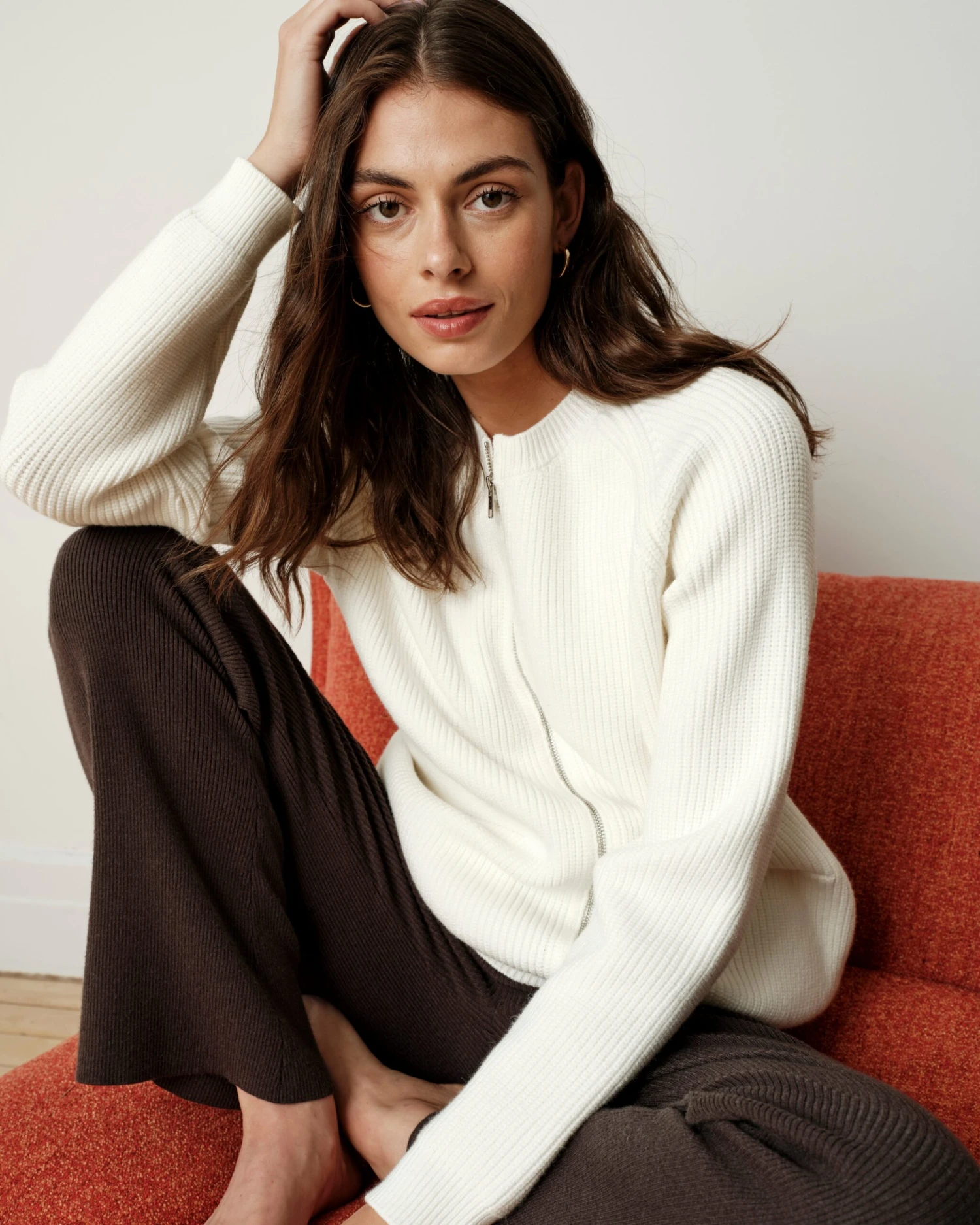 Better-Than-Wool Cream Zip Cardigan - Soft Itch-Free Sweater 8 Better-Than-Wool Cream Zip Cardigan - Soft Itch-Free Sweater - Image 6