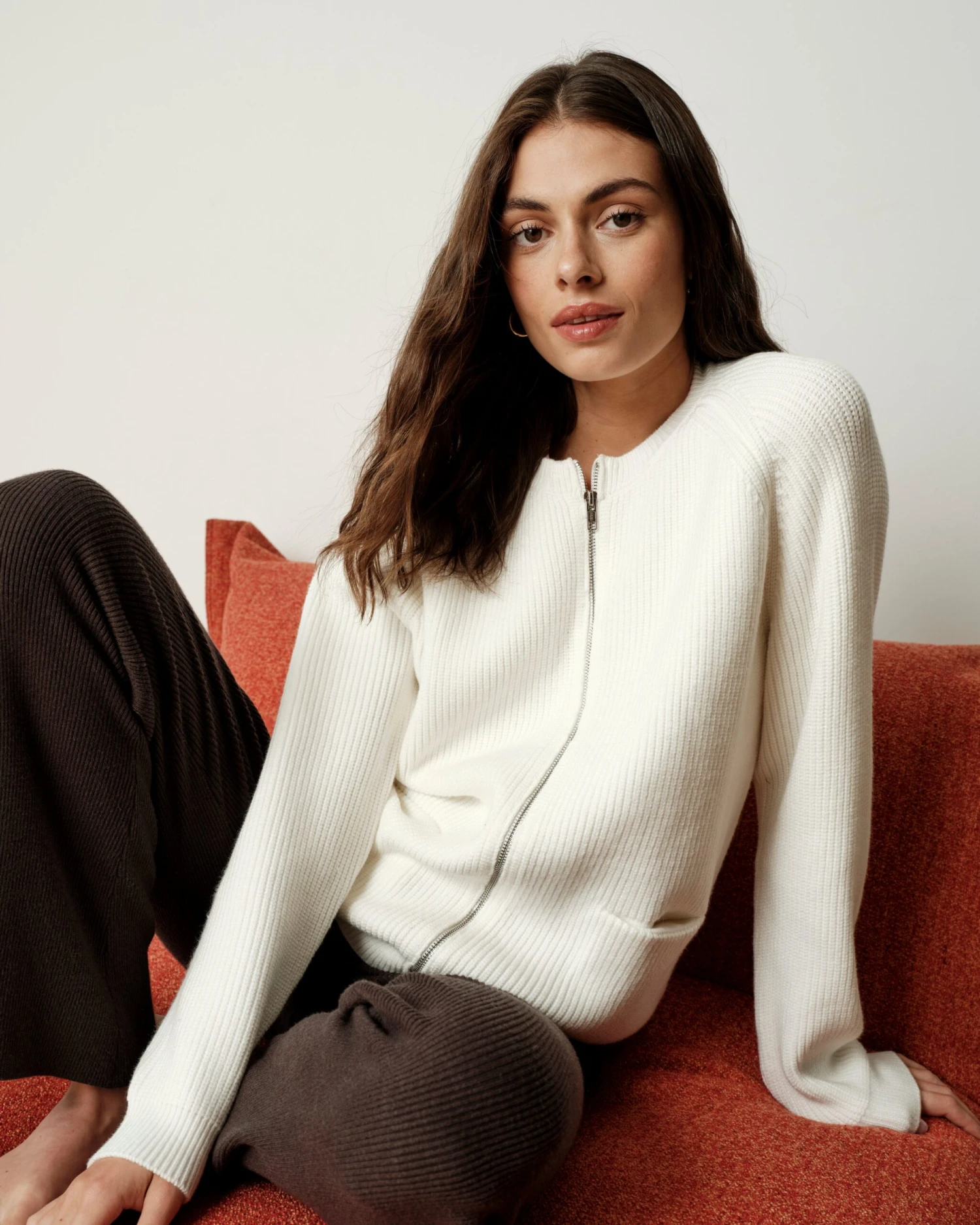 Better-Than-Wool Cream Zip Cardigan - Soft Itch-Free Sweater 3 Better-Than-Wool Cream Zip Cardigan - Soft Itch-Free Sweater