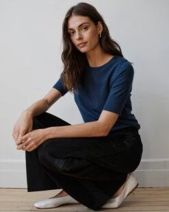 Stephanie Wide Leg Stripe Ponte Pants 30 Inch - Black With Black Stripe 12 Stephanie Wide Leg Stripe Ponte Pants 30 Inch - Black With Black Stripe -UNIVERSAL STANDARD US September Sweaters1108 d4c501be 37b1 49c6 abc2 d3dde6c1723f