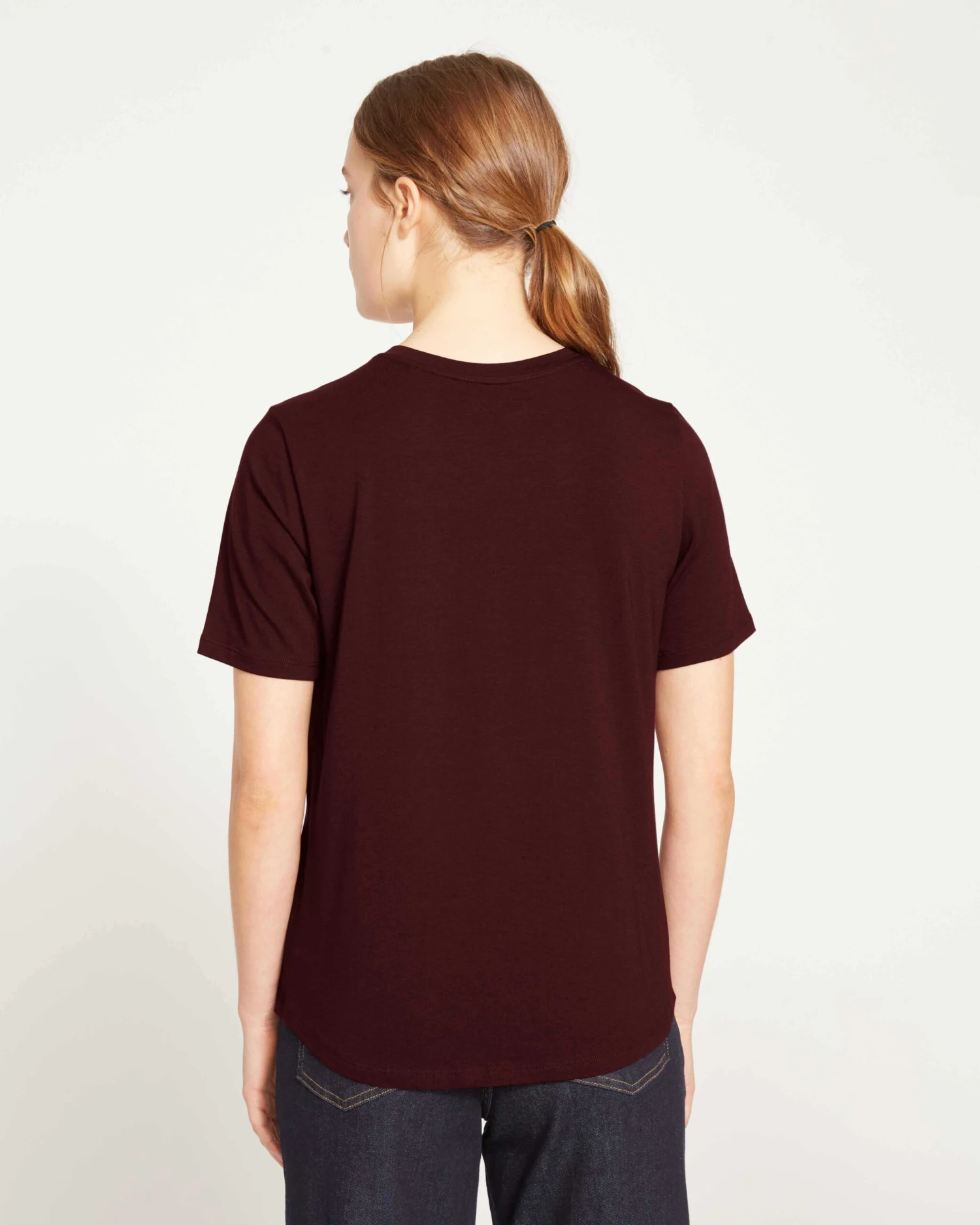 Premium Peruvian Cotton V-Neck T-Shirt - Black Cherry V Rex Edition 6 Premium Peruvian Cotton V-Neck T-Shirt - Black Cherry V Rex Edition - Image 4