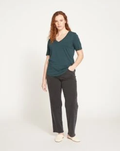 Premium V-Neck T-Shirt in Deep Sea - The V Rex Collection