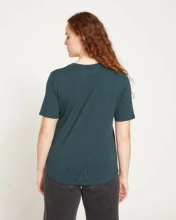 Premium V-Neck T-Shirt in Deep Sea - The V Rex Collection -UNIVERSAL STANDARD V Rex Deep Sea US10013V 030 004 038