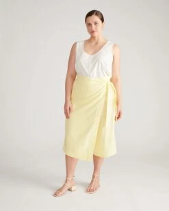 Villa Linen Wrap Culottes - Stylish Breathable Resort Wear