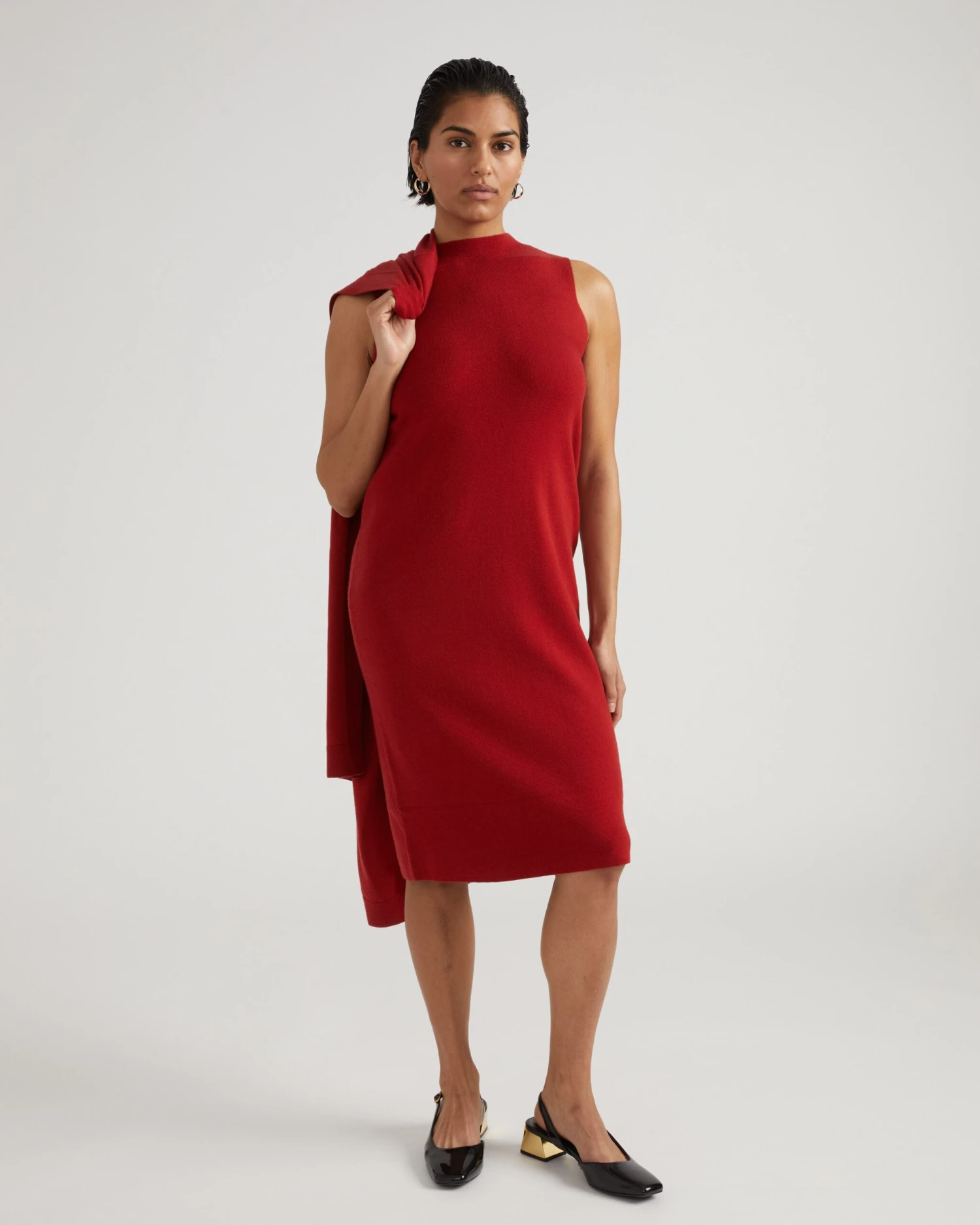 Double Knit Sweater Dress - Vineyard Tailored Midi 3 Double Knit Sweater Dress - Vineyard Tailored Midi