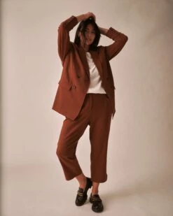 All Day Mercer Tapered Leg Pants - Pony -UNIVERSAL STANDARD Woven Pant Sorrel Horse USXHN1551 665 5