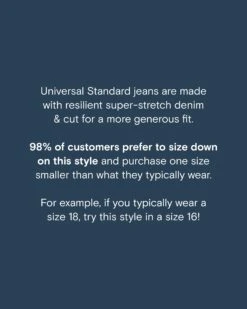 High Rise Straight Leg Jeans - 31 Inch Inseam - Aged Indigo -UNIVERSAL STANDARD denimpdpmessage edit f7228f95 a927 4298 94e4 6e76ab9c2f2a 1