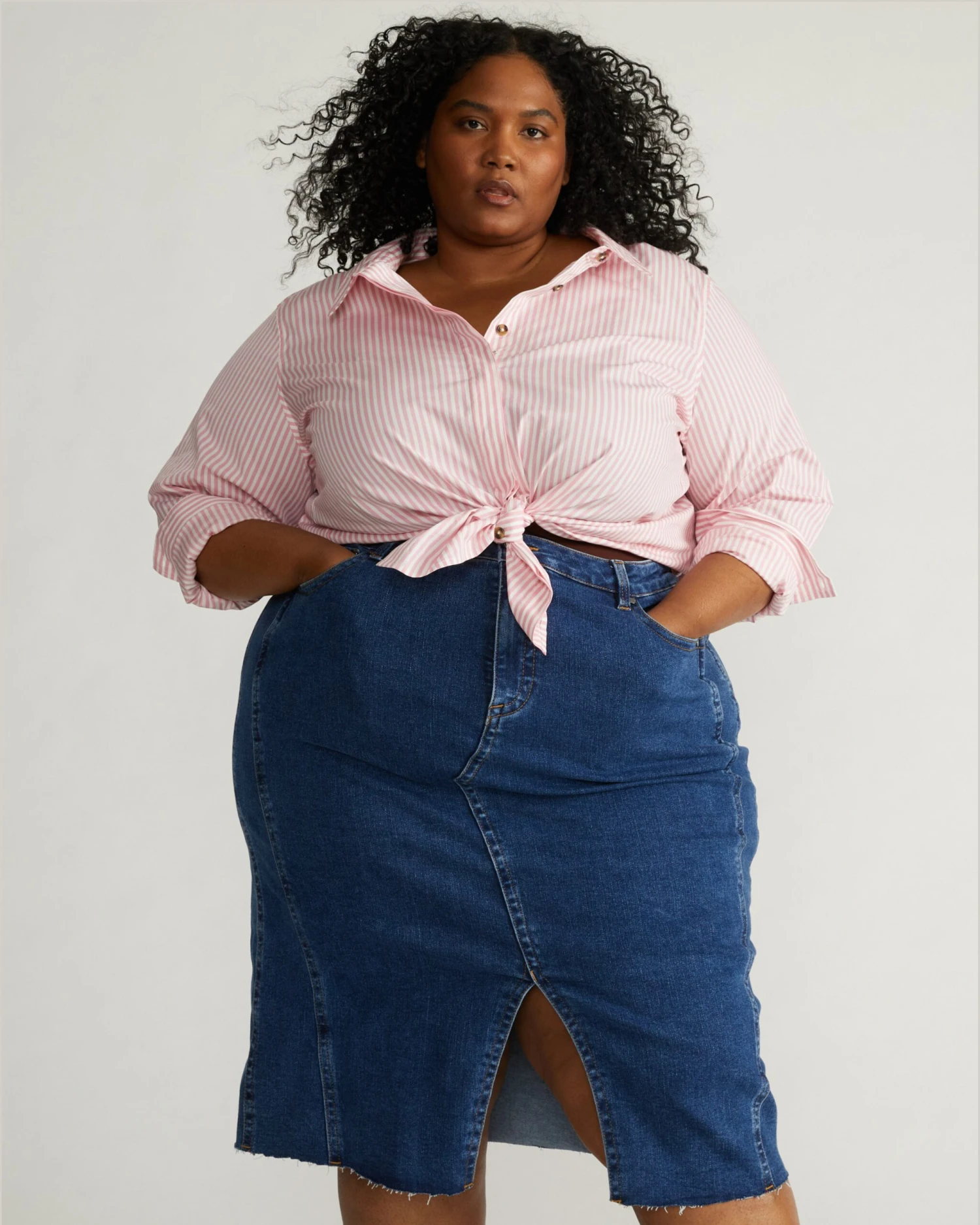 Elbe Stretch Poplin Shirt Classic Fit - Pink/White Stripe 3 Elbe Stretch Poplin Shirt Classic Fit - Pink/White Stripe