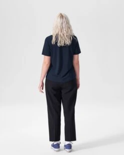 Petite Premium Navy Cotton Modal T-Shirt - Perfect Fit Short Sleeve 10 Petite Premium Navy Cotton Modal T-Shirt - Perfect Fit Short Sleeve -UNIVERSAL STANDARD petite tee rex navy US10013P 910 013