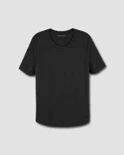 Tee Rex Black - The Perfect Peruvian Cotton Tailored T-Shirt -UNIVERSAL STANDARD sfs imgs40